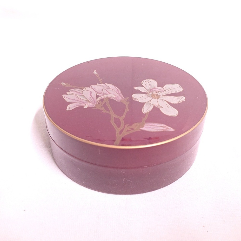 Otagiri Coaster Set Burgundy Magnolia Lacquerware Japan 5pc Vintage